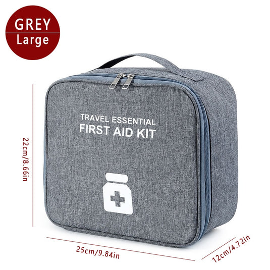 Large Capacity Family Medicine Organizer Box Portable First Aid