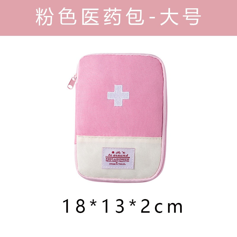 Portable Medical Bag Macaron Color Medicine Storage Bag