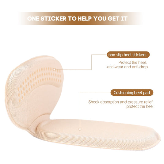 2pcs Shoe Heel Insoles Foot Heel Pad