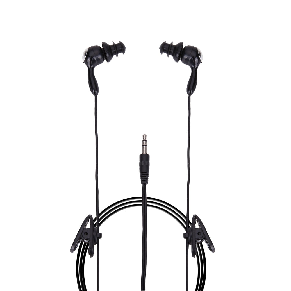 3.5mm Sports In-ear Swimming Earphone Waterproof Music Headphone For iPhone MP3 Player Wired Sports Headsets