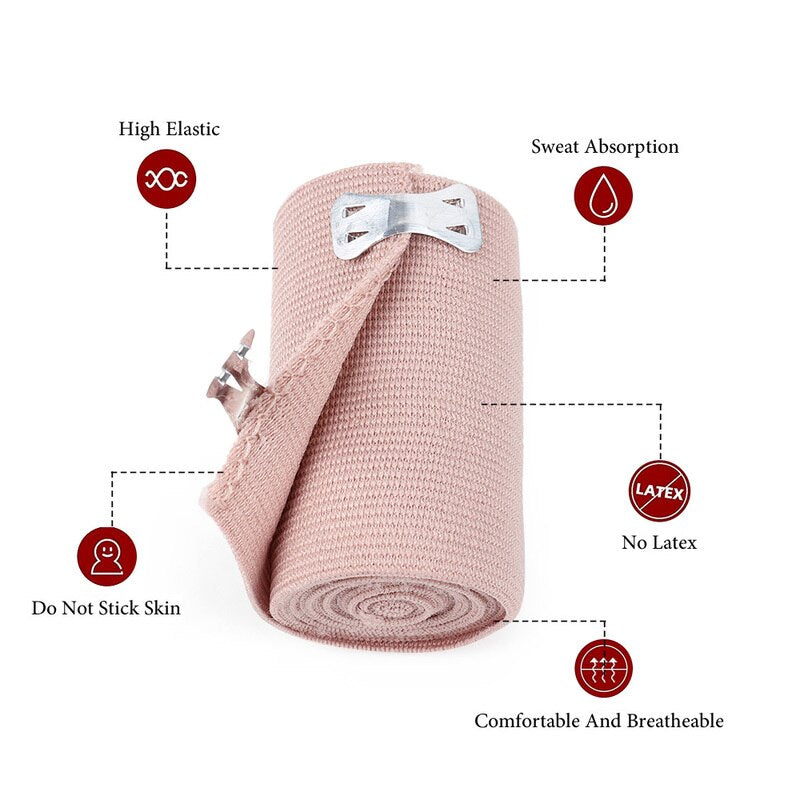 1Pcs High Elastic Bandage Sports Sprain Treatment Outdoor Wound Dressing