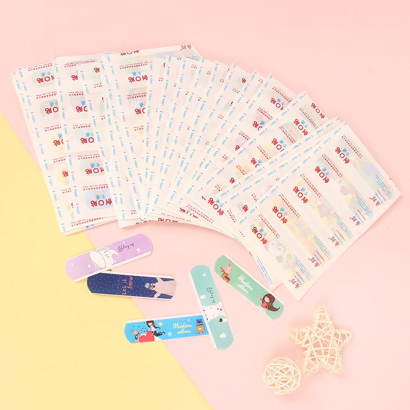 200pcs/lot Cute Cartoon Waterproof Adhesive Bandages
