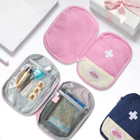 Portable Medical Bag Macaron Color Medicine Storage Bag