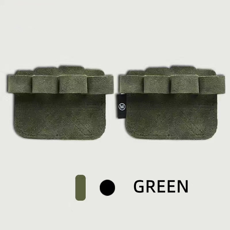 1 Pair Cowhide Leather Anti-Skid Weight Lifting Hand Guard Gloves