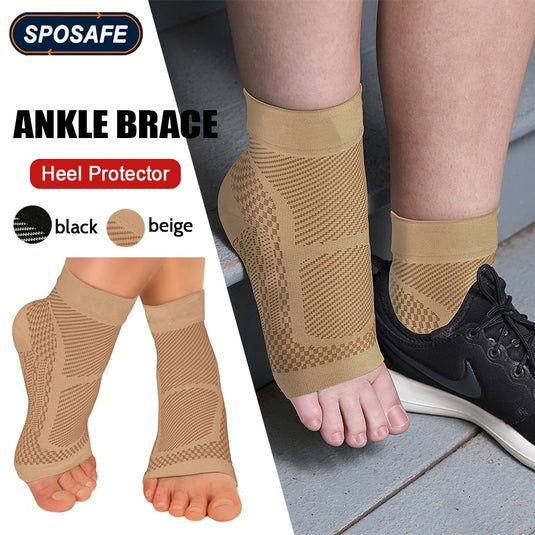 Sports Ankle Brace Compression Sleeve Plantar Fasciitis Sock for Achilles Tendonitis