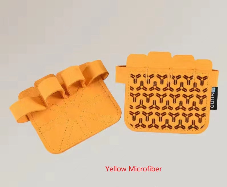 Silica Gel Anti-Skid Leather Weight Lifting Hand Guard Gloves