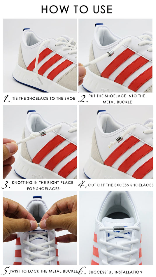 Elastic No Tie Shoelaces Semicircle Shoe Laces