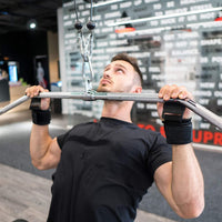 Weight Lifting Hook Grips Padded With Wrist Wraps