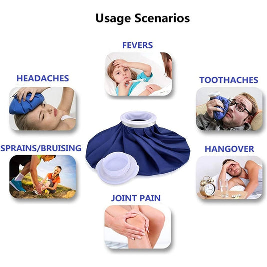 Medical No-Leak Reusable Ice Bag Hot Water Bag with Elastic Bandage Hot & Cold Therapy