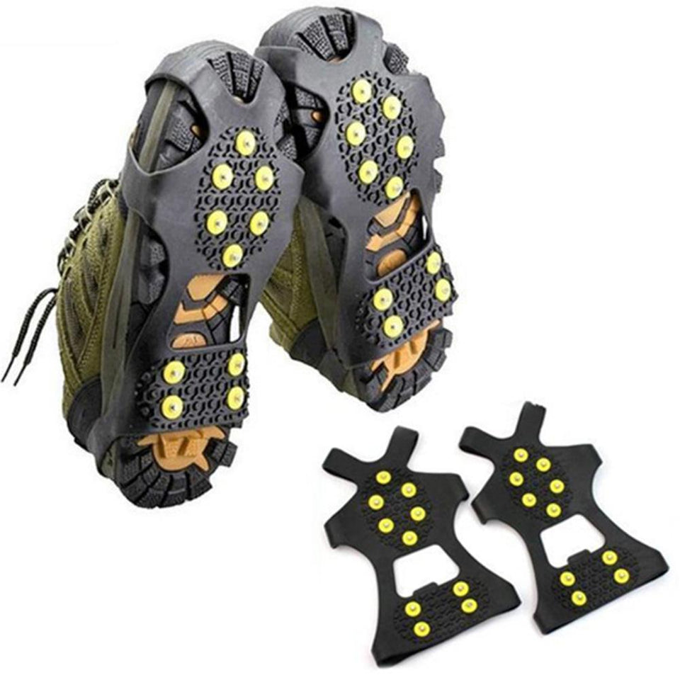 1Pair 10 Studs Anti-Skid Snow Ice Gripper
