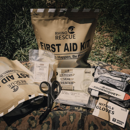 Rhino Rescue Emergency Trauma Kit Military Combat Tactical IFAK For First Aid Response Supplies