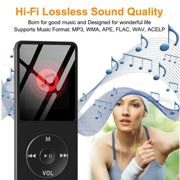 Mini MP3 Player Bluetooth-compatible Speaker 1.8 Inch