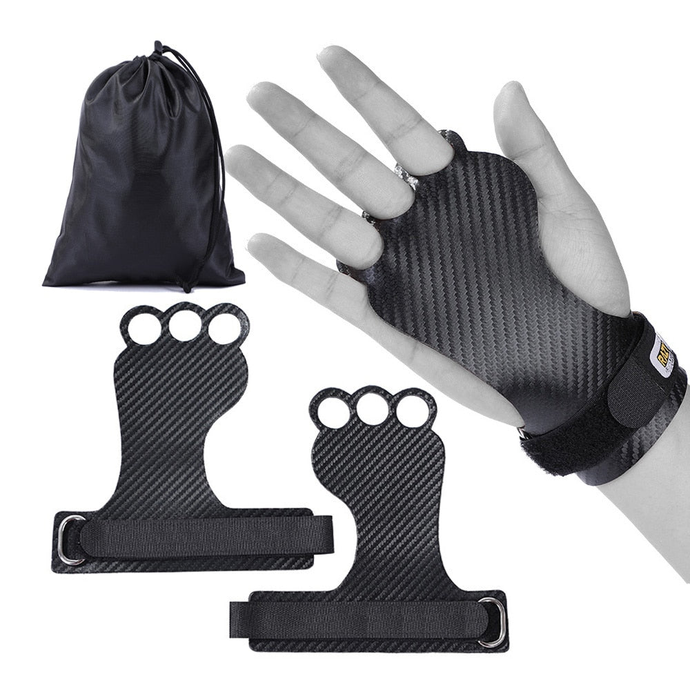 Carbon Gymnastics Hand Grips for Weight Lifting