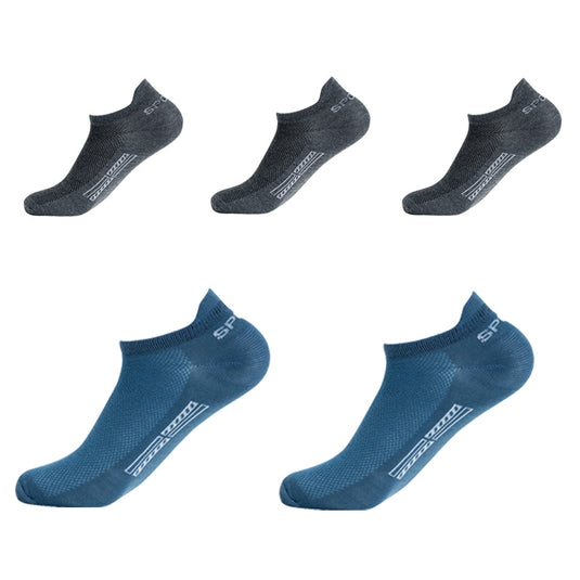 5 Pairs High Quality Men Ankle Socks Breathable Cotton Sports Socks Mesh Casual Athletic Summer Thin Cut Short Sokken Plus Size