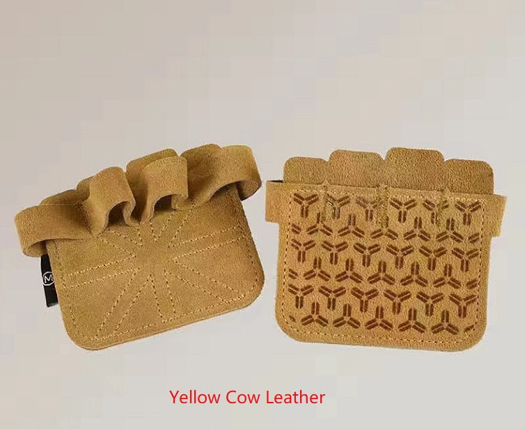 Silica Gel Anti-Skid Leather Weight Lifting Hand Guard Gloves