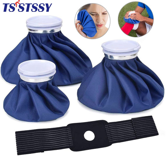 Medical No-Leak Reusable Ice Bag Hot Water Bag with Elastic Bandage Hot & Cold Therapy