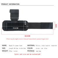 Weight Lifting Hook Grips Padded With Wrist Wraps