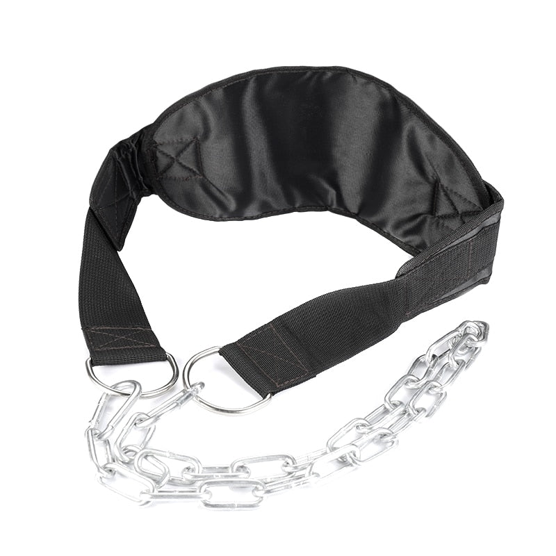 Thick Neoprene Weight Lifting Belt with Chain Dipping Belt For Pull Up Chin Up Kettlebell Barbell Fitness Bodybuilding Gym Belt