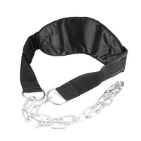 Thick Neoprene Weight Lifting Belt with Chain Dipping Belt For Pull Up Chin Up Kettlebell Barbell Fitness Bodybuilding Gym Belt