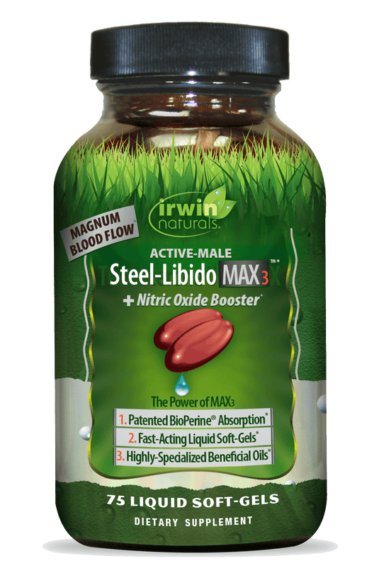 Steel-Libido Max3 + Nitric Oxide Booster