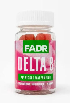 FADR Delta 8 Gummies MEGA 25mg 50ct Mixed Watermelon/Pucker
