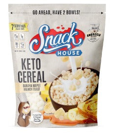 Snack House Keto Cereal Value bag 6.6oz Banana maple French Toast.