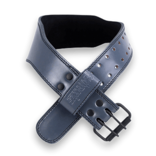 Aesthreadics Custom Blue/Gray Tapered Lifting Belt BuiltAthletics