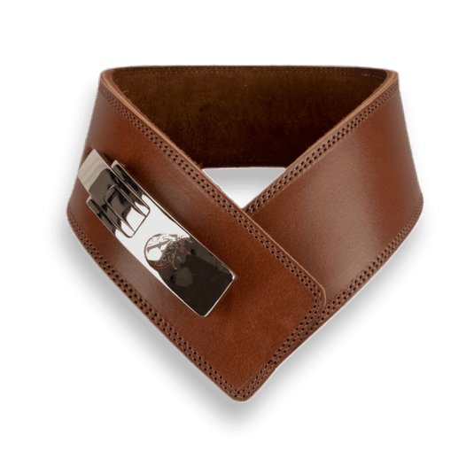 Aesthreadics Custom Engraved Brown  Lever Weight Belt BuiltAthletics