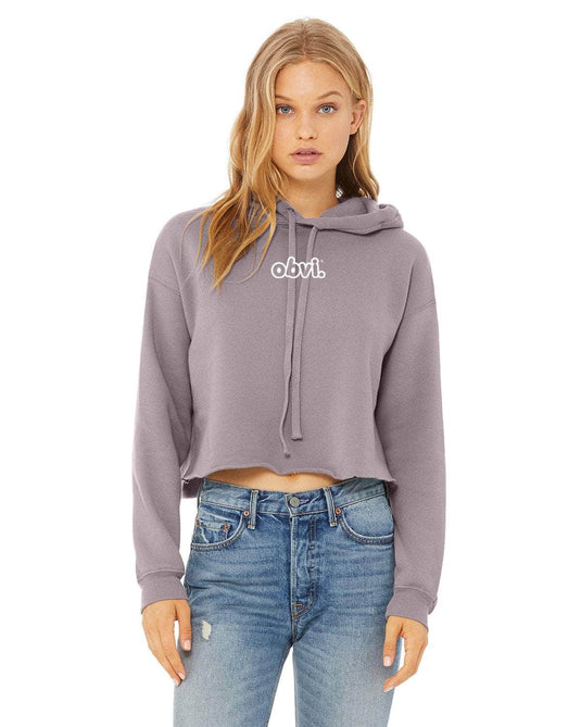 Cropped Fleece Hoodie