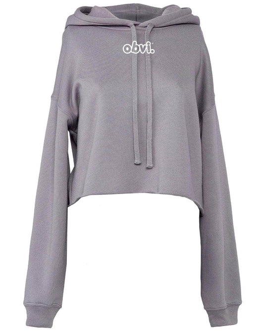 Cropped Fleece Hoodie