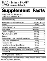 Bucked Up BAMF Black Pre Workout | Builtathletics.com | $52.95 | Pre Workout | nootropic, Pre-Workout