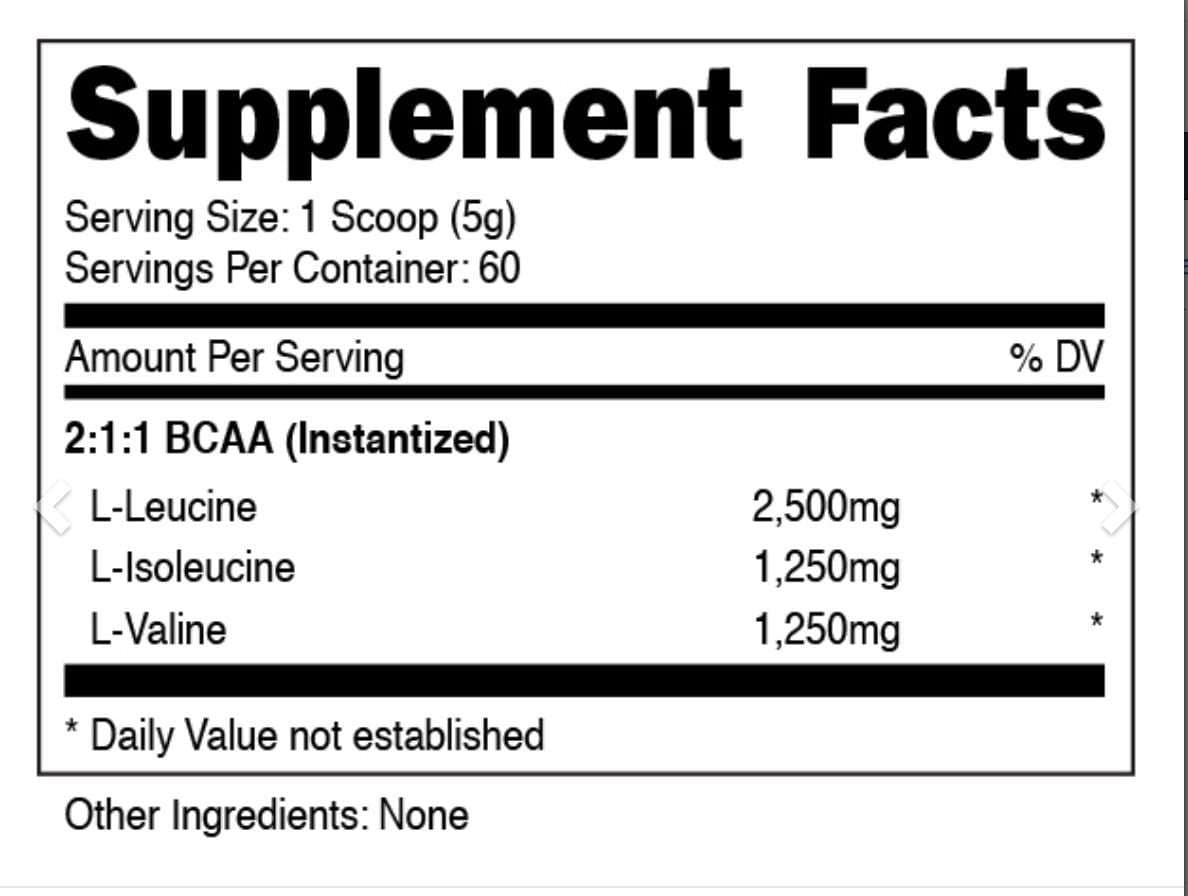 Bucked Up BCAA 2:1:1 (300 Grams) | Builtathletics.com | $24.95 | Supplement | Post-Workout