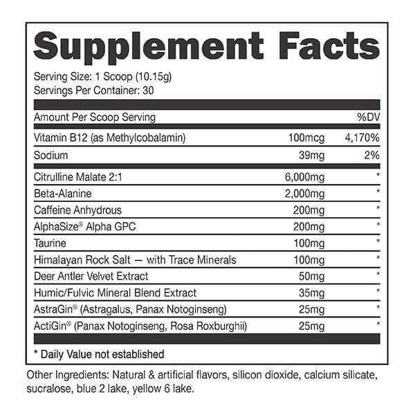 Bucked Up BUCKED UP BLACK PRE-WORKOUT | Builtathletics.com | $44.95 | Supplement | Pre-Workout