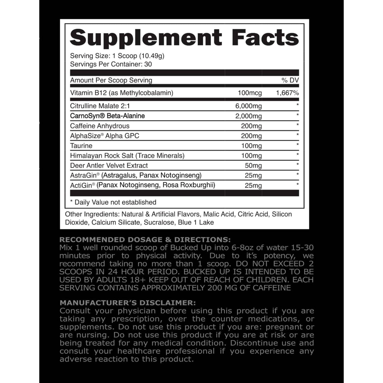 Bucked Up Bucked Up Pre Workout | Builtathletics.com | $42.95 | Pre Workout | Best Sellers, Pre-Workout