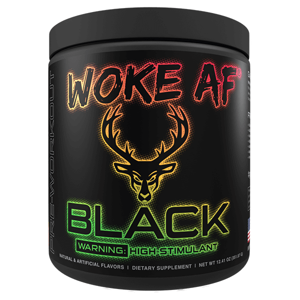Bucked Up Woke AF Black Pre Workout | Builtathletics.com | $52.95 | Pre Workout |