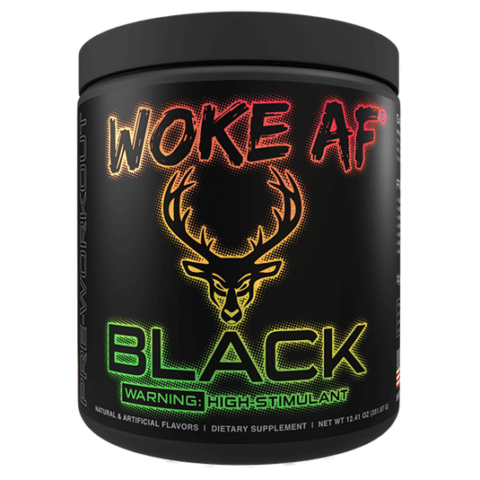 Bucked Up Woke AF Black Pre Workout | Builtathletics.com | $52.95 | Pre Workout |