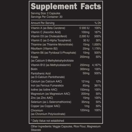 Bucked Up Stag Multivitamin Men's | Builtathletics.com | $29.95 | Supplement | health & wellness, Men's Health, multivitamin