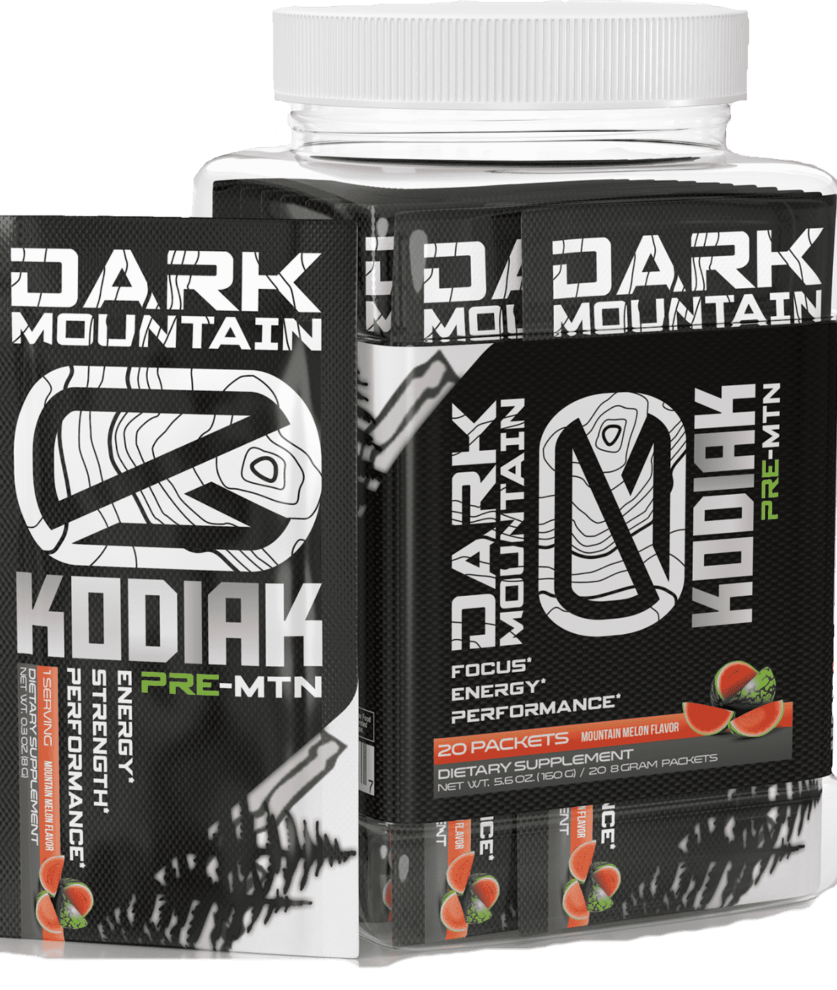 Dark Mountain 20 Packets / Mountain Melon Kodiak PRE-MTN BuiltAthletics