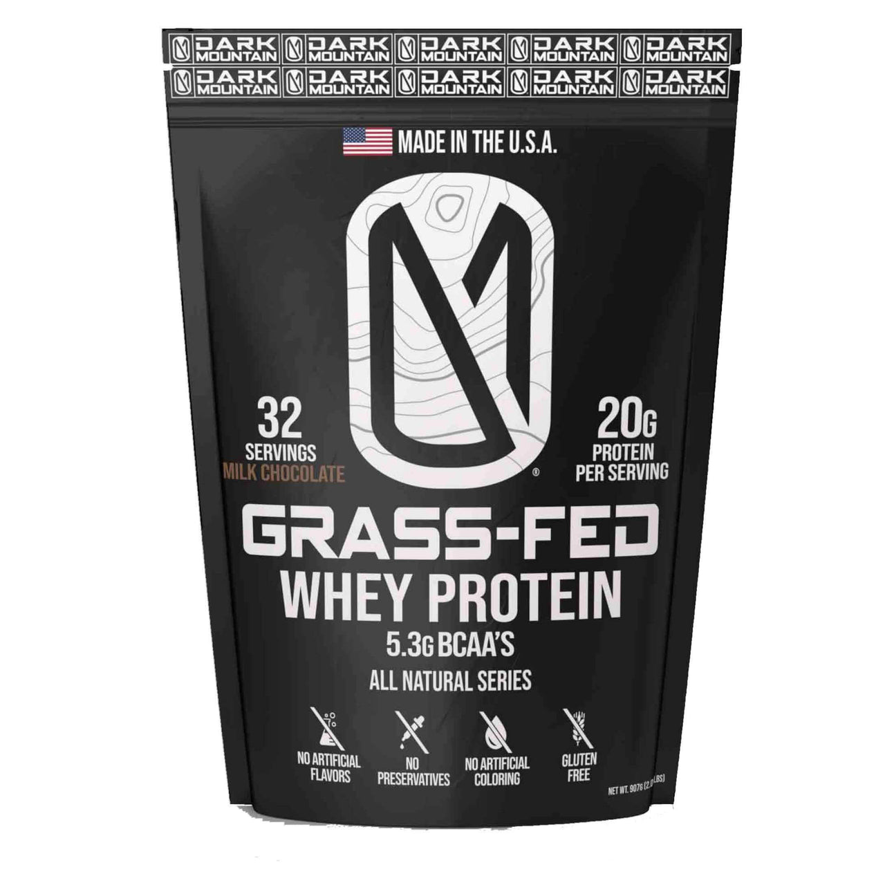 Dark Mountain Chocolate Grass Fed Whey Protein BuiltAthletics