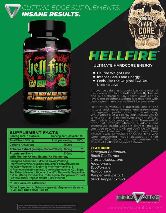 Innovative | HellFire | Ultimate Hardcore Energy (90ct)