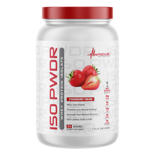 Metabolic Nutrition ISO PWDR 1.52 LB - STRAWBERRY CREAM