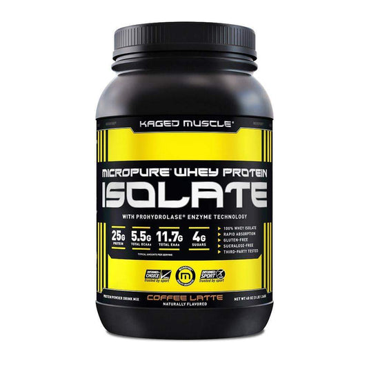Kaged Muscle Coffee Latte MICROPURE Whey Protein Isolate BuiltAthletics