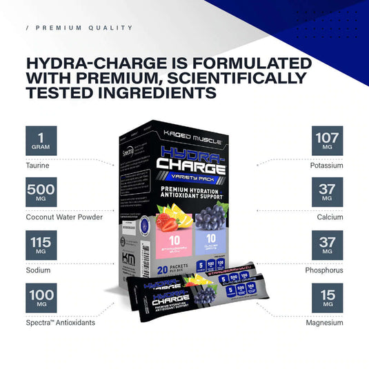 Kaged Muscle HYDRA-CHARGE VARIETY PACK BuiltAthletics