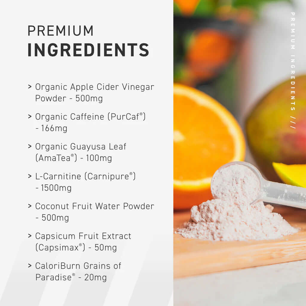 Kaged Muscle Orange Mango Clean Burn Powder BuiltAthletics