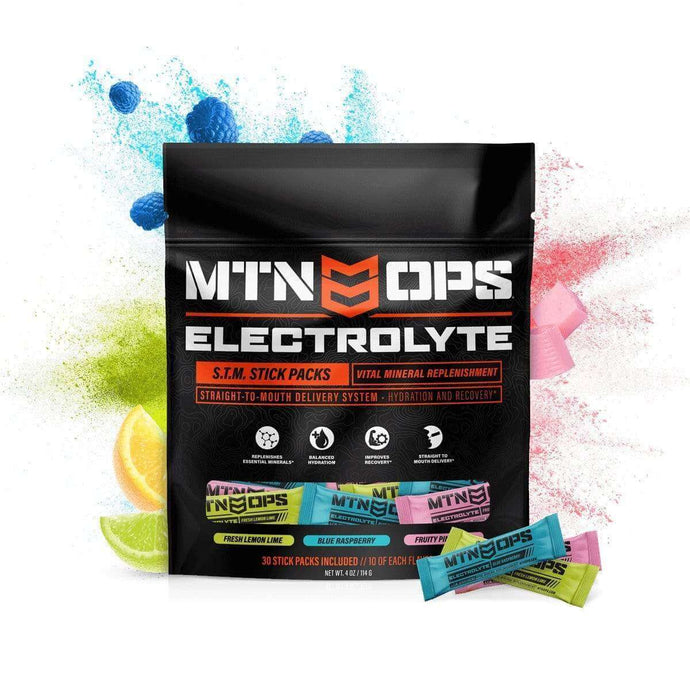 Mtn Ops Electrolyte S.T.M. Stick Packs BuiltAthletics