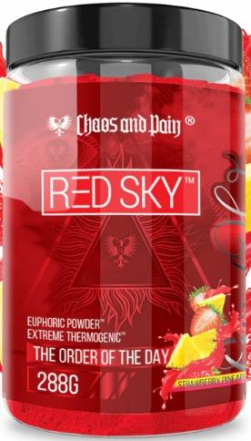 Chaos & Pain Red Sky 30serv Powder Strawberry Pinneapple