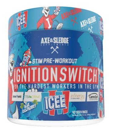 Axe & Sledge Ignition Switch 40serv Blue Razz Icee