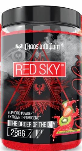 Chaos & Pain Red Sky 30serv Powder Strawberry Kiwi