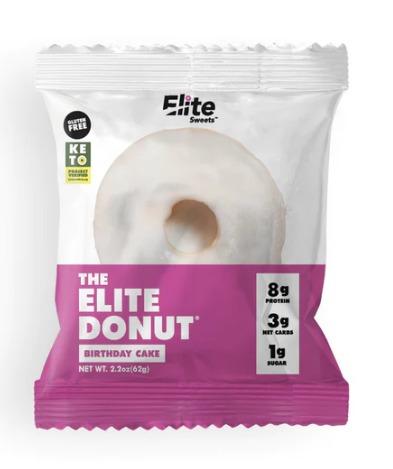 Elite Sweets Protein Donut 6box Birthday Cake.