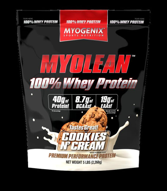 Myogenix Myolean 5Lb 100% Whey Cookies N Cream Bag